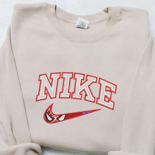 Nike x Spider Man Movie Embroidered Tshirt Marvel Universe Embroidered Hoodie Custom Nike Embroidered T shirt