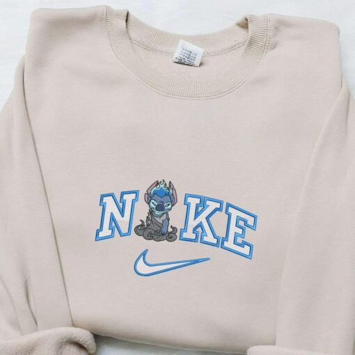 Nike x Stitch Hades Hercules Cosplay Disney Characters Embroidered Hoodie Best Gift Ideas