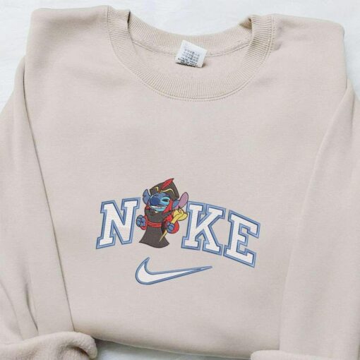 Nike x Stitch Jafar Aladdin Cosplay Disney Characters Embroidered Hoodie Best Gift Ideas