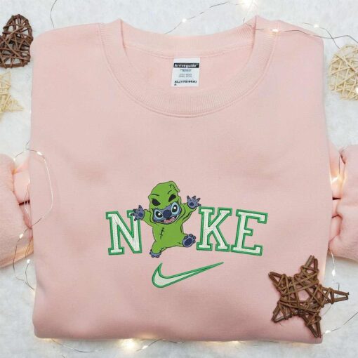 Nike x Stitch Oogie Boogie Embroidered Sweatshirt Halloween Disney Embroidered T shirt Custom Nike Embroidered Hoodie
