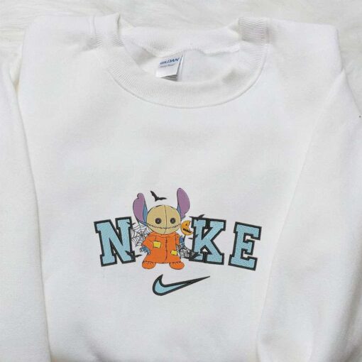 Nike x Stitch Sam Trick R Treat Embroidered T shirt Nike Inspired Embroidered Hoodie Best Gifts for Family