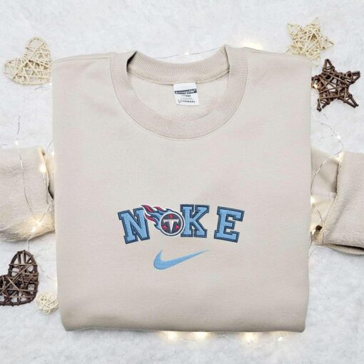Nike x Tennessee Titans Embroidered Hoodie Sports Embroidered Hoodie Nike Inspired Embroidered Hoodie
