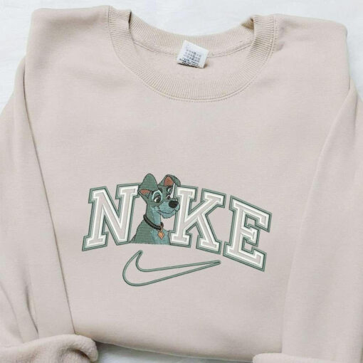 Nike X Tramp Cartoon Embroidered Hoodie Disney Characters Embroidered Hoodie Best Birthday Gift Ideas