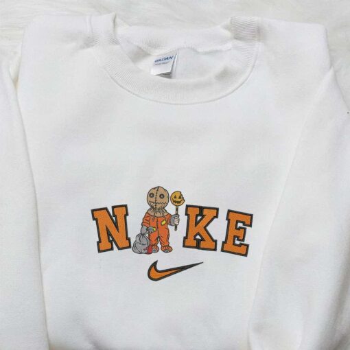 Nike x Trick R Treat Sam Embroidered Hoodie Horror Movie Character Embroidered Sweatshirt Custom Nike Embroidered T shirt