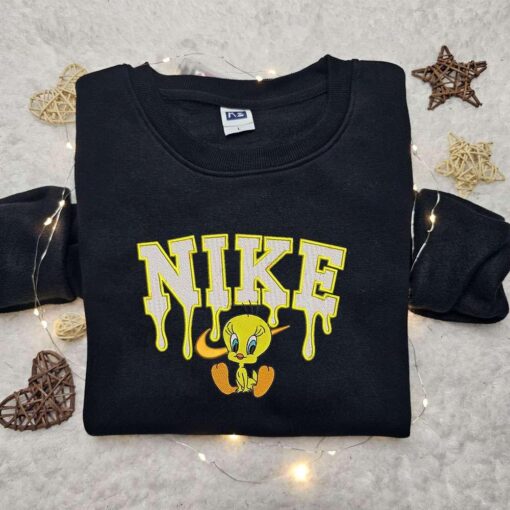 Nike X Tweety Disney Embroidered Sweatshirt Disney Characters Embroidered T Shirt Best Gift Ideas For Family
