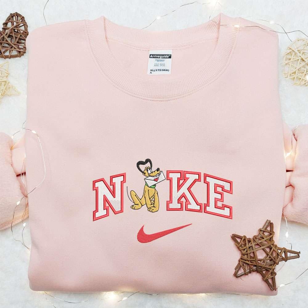 Nike x Valentines Pluto Embroidered Hoodie Disney Characters Embroidered Hoodie Valentine Embroidered Hoodie