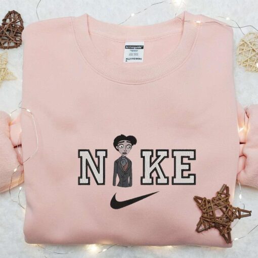 Nike x Victor Van Dort Embroidered Sweatshirt Corpse Bride Horror Movie Embroidered Shirt The Best Halloween Gift