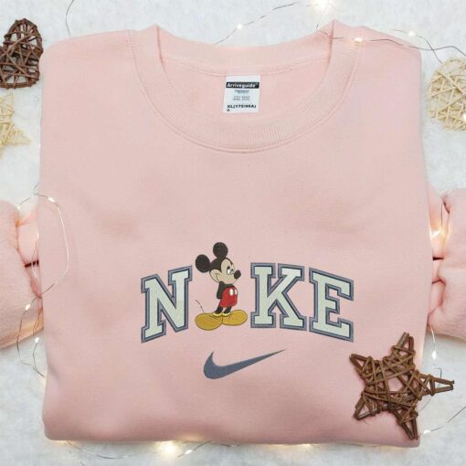 Nike X Vintage Minnie Mouse Embroidered Sweatshirt Walt Disney Embroidered Shirt Best Gift Ideas