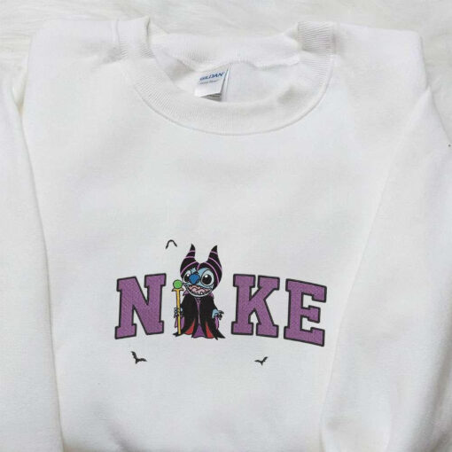 Nike x Wicked Stitch Maleficent Embroidered Shirt Disney Halloween Embroidered Shirt Nike Inspired Embroidered Shirt