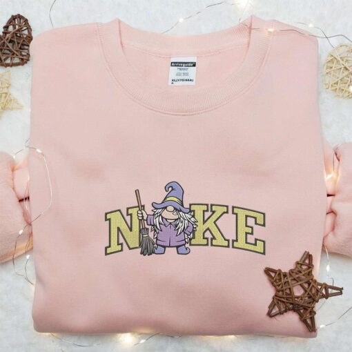 Nike x Wizard Gnome Embroidered Hoodie Amazing Halloween Embroidered T shirt Nike Inspired Embroiderd Sweatshirt