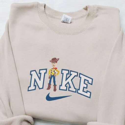 Nike X Woody Cartoon Embroidered Sweatshirt Disney Characters Embroidered T Shirt Best Gift Ideas For Family