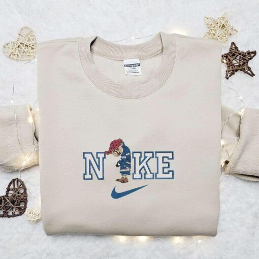 Nike x Wybie Lovat Embroidered Sweatshirt Coraline Horror Movie Embroidered Shirt The Best Halloween Gift