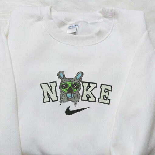 Nike x Zombie Stitch Embroidered Sweatshirt Disney Halloween Embroidered Hoodie Nike Inspired Embroidered Shirt