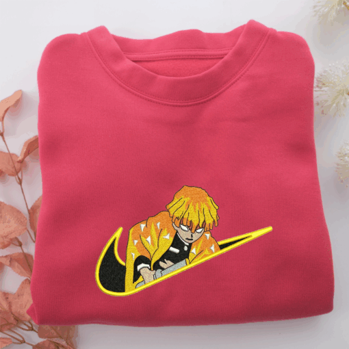 Nike Zenitsu Nike Embroidered Sweatshirt, Nike Movie Inspired, Best Gifts Idea For Him Her - Image 5