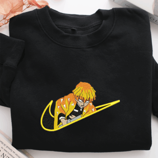 Nike Zenitsu Nike Embroidered Sweatshirt, Nike Movie Inspired, Best Gifts Idea For Him Her - Image 2