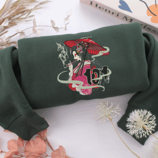 Noizzy Geisha Nike Embroidered Sweatshirt, Nike Movie Inspired, Best Gifts Idea For Him Her - Image 3