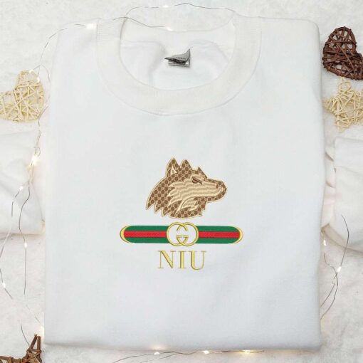 Northern Illinois Huskies x Gucci Embroidered Shirt NCAA Sports Embroidered Hoodie Best Gift Idea