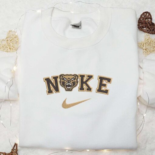 Oakland Golden Grizzlies x Gucci Embroidered Shirt NCAA Sports Embroidered Hoodie Best Gift Idea