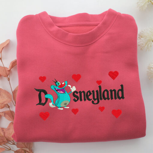 Oggy Disneyland Embroidery, Disneyland Embroidered Sweatshirt, Movie Disney Inspired, Best Gifts Idea For Him Her - Image 4