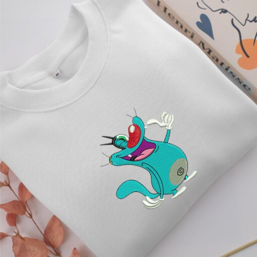 Oggy Embroidery, Disneyland Embroidered Sweatshirt, Movie Disney Inspired, Best Gifts Idea For Him Her - Image 2