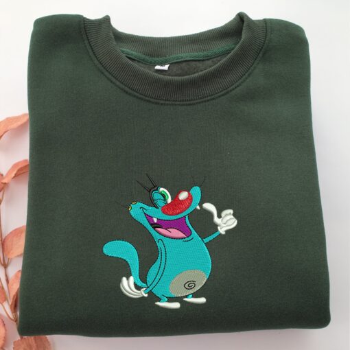 Oggy Embroidery, Disneyland Embroidered Sweatshirt, Movie Disney Inspired, Best Gifts Idea For Him Her - Image 3