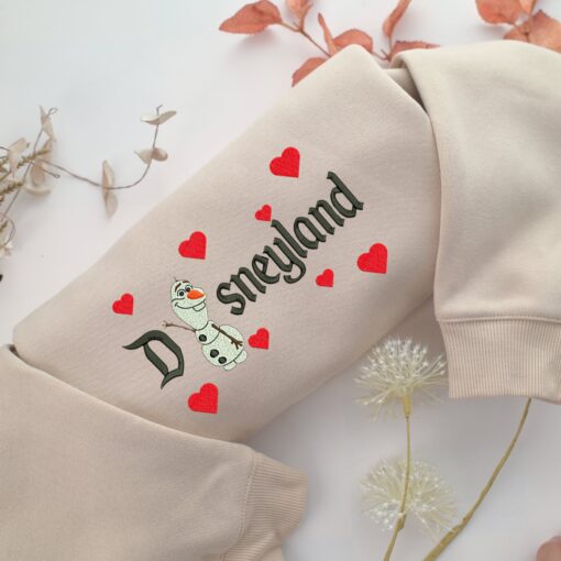Olaf Disneyland Embroidery, Disneyland Embroidered Sweatshirt, Movie Disney Inspired, Best Gifts Idea For Him Her