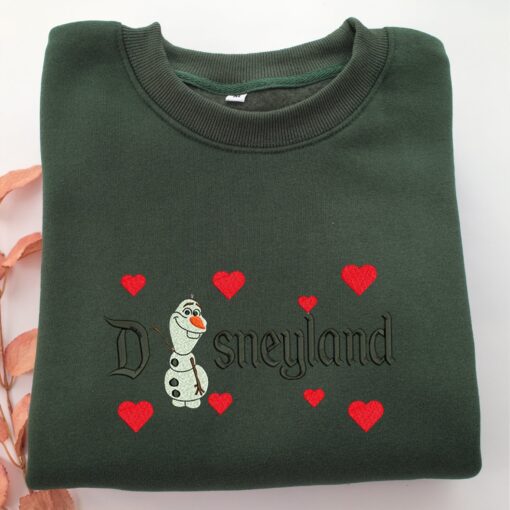 Olaf Disneyland Embroidery, Disneyland Embroidered Sweatshirt, Movie Disney Inspired, Best Gifts Idea For Him Her - Image 3