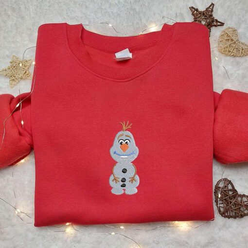 Olaf Embroidered Shirt Disney Frozen Embroidered Hoodie Best Gifts For Family
