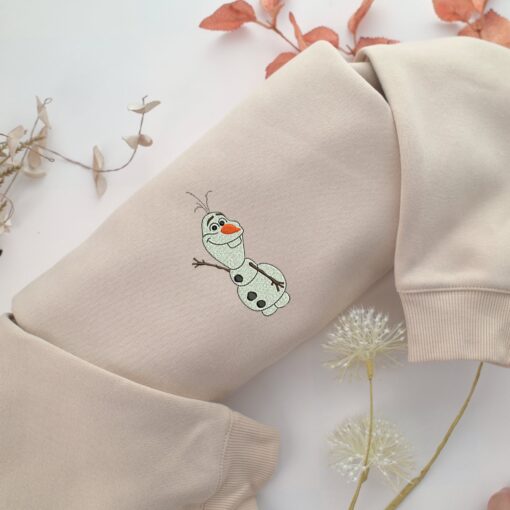 Olaf Embroidery, Disneyland Embroidered Sweatshirt, Movie Disney Inspired, Best Gifts Idea For Him Her