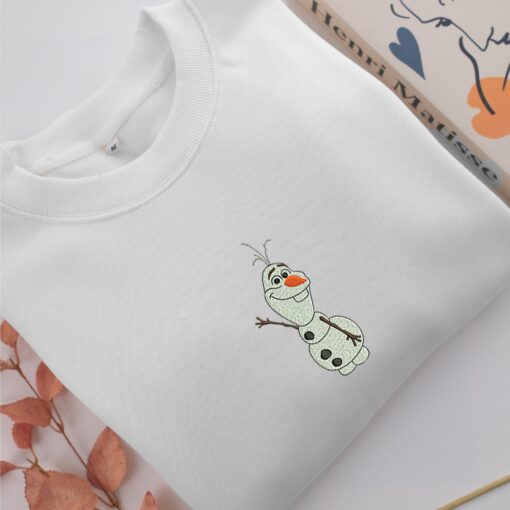 Olaf Embroidery, Disneyland Embroidered Sweatshirt, Movie Disney Inspired, Best Gifts Idea For Him Her - Image 2