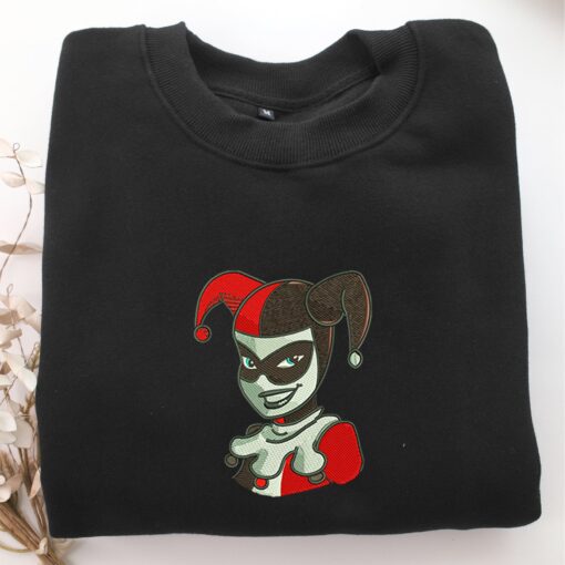 Old Harley Quinn Half Nike Embroidered Sweatshirt, Nike Movie Inspired, Best Gifts Idea For Him Her - Image 5