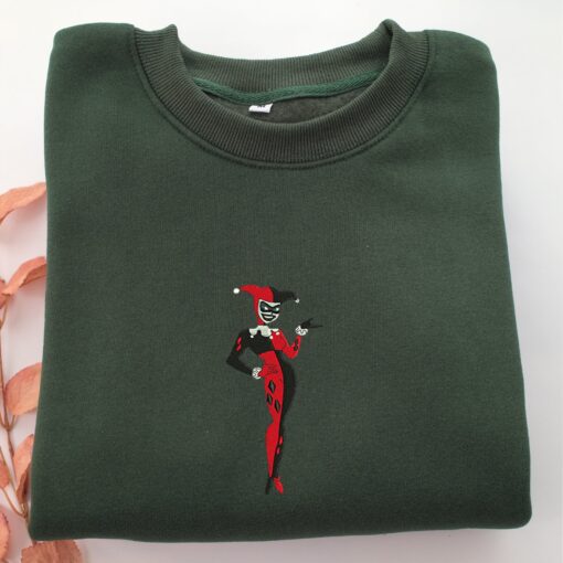 Old Harley Quinn Nike Embroidered Sweatshirt, Nike Movie Inspired, Best Gifts Idea For Him Her - Image 3