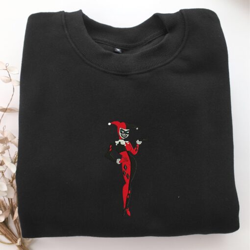 Old Harley Quinn Nike Embroidered Sweatshirt, Nike Movie Inspired, Best Gifts Idea For Him Her - Image 5