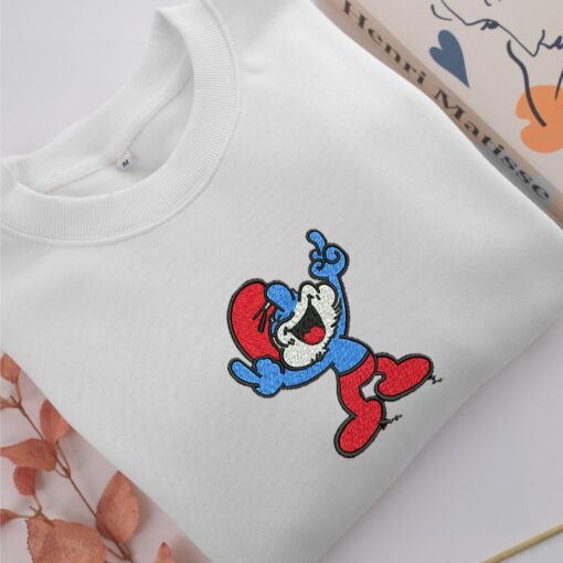 Old Smurfs Embroidery, Disneyland Embroidered Sweatshirt, Movie Disney Inspired, Best Gifts Idea For Him Her - Image 2