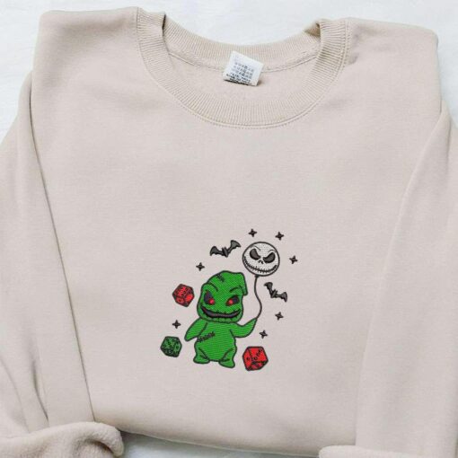 Oogie Boogie Jack Skellington Balloon Dice x Nike Embroidered Shirt Halloween Embroidered Hoodie Best Gift Ideas For Family