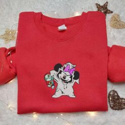 Oogie Boogie Minnie Mouse Embroidered Sweatshirt Disney Halloween Embroidered Sweatshirt Best Halloween Gift Ideas