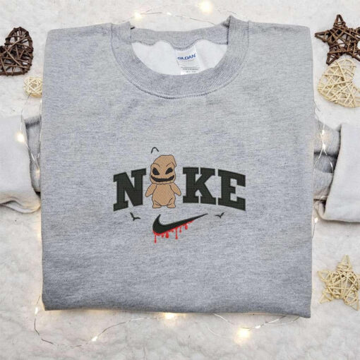 Oogie Boogie Squad Ghouls x Nike Embroidered Sweatshirt Horror Movie Halloween Embroidered Shirt Best Halloween Gift Ideas