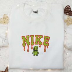 Oogie Boogie x Nike Embroidered Shirt The Nightmare Before Christmas Cartoon Embroidered Hoodie Halloween Embroidered Sweatshirt