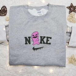 Oogie Boogie x Nike Embroidered Sweatshirt Horror Movie Halloween Embroidered Shirt Best Halloween Gift Ideas