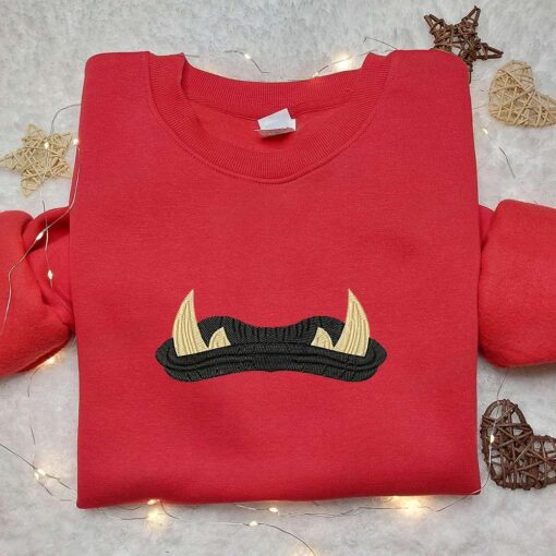 Orc Mouth Embroidered Sweatshirt Halloween Embroidered Hoodie Best Halloween Gift Ideas
