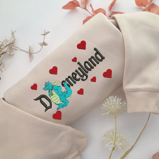 Ord Disneyland Embroidery, Disneyland Embroidered Sweatshirt, Movie Disney Inspired, Best Gifts Idea For Him Her