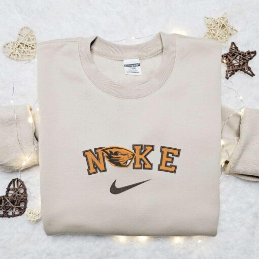 Oregon State Beavers x Nike Embroidered Shirt NCAA Sports Embroidered Hoodie Best Gift Idea