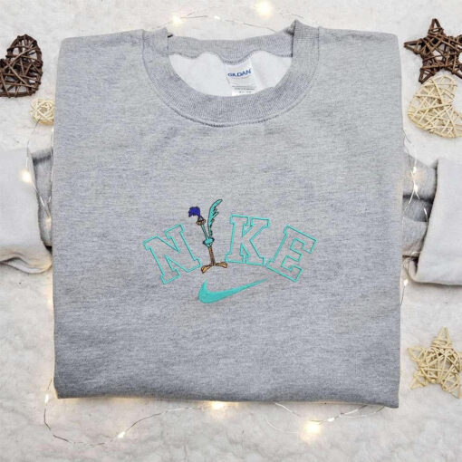 Ostrich X Nike Cartoon Embroidered Sweatshirt Disney Characters Embroidered Shirt Best Gift Ideas For Family