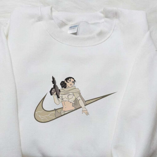 Padme Amidala x Nike Swoosh Embroidered Hoodie Star Wars Embroidered Shirt Nike Inspired Embroidered Shirt