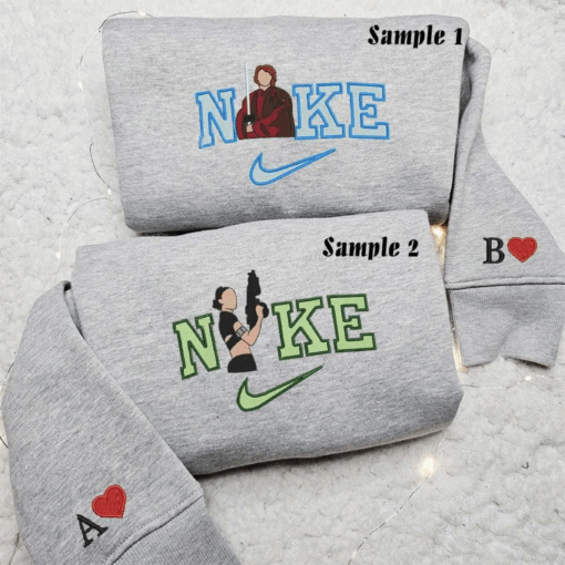 Padme And Anakin Embroidered Couple Shirts