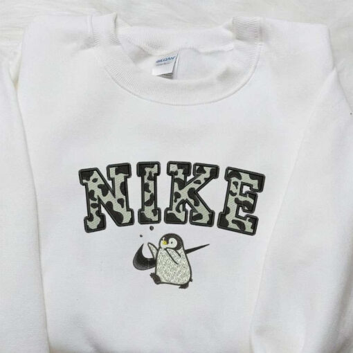 Penguin x Nike Embroidered Sweatshirt Animal Embroidered Sweatshirt Nike Inspired Embroidered Shirt