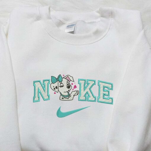 Perdita Dog X Nike Embroidered Shirt The Dalmatians 101 Embroidered Shirt Custom Nike Embroidered Shirt