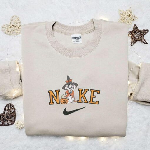 Perdita Halloween x Nike Embroidered Sweatshirt Walt Disney Characters Embroidered Shirt Best Halloween Gift Ideas