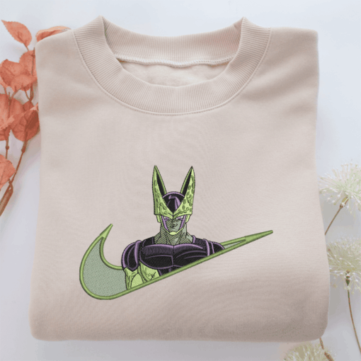 Perfect Cell Swoosh Nike Embroidered Sweatshirt, Nike Movie Inspired, Best Gifts Idea For Him Her