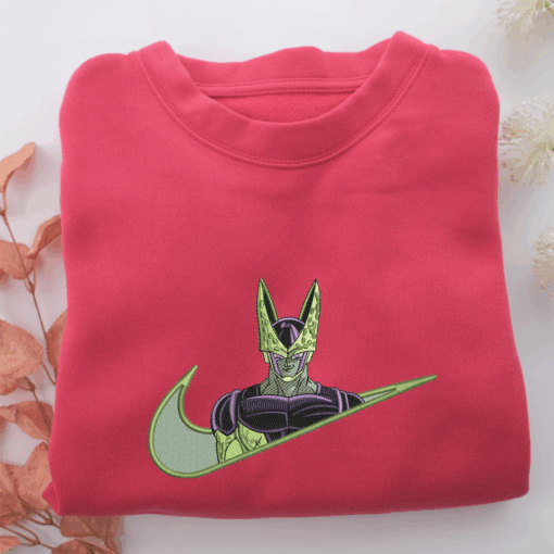 Perfect Cell Swoosh Nike Embroidered Sweatshirt, Nike Movie Inspired, Best Gifts Idea For Him Her - Image 5